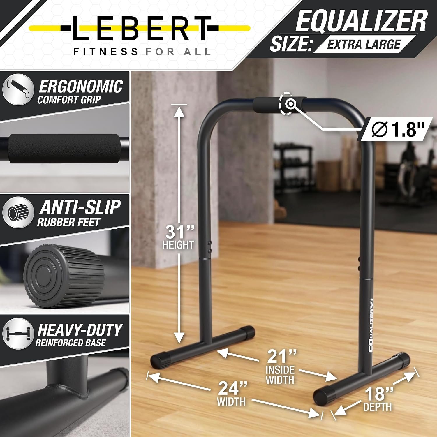 Lebert EQualizer Total Body Strengthener Dip Station Standard & XL - Image 3