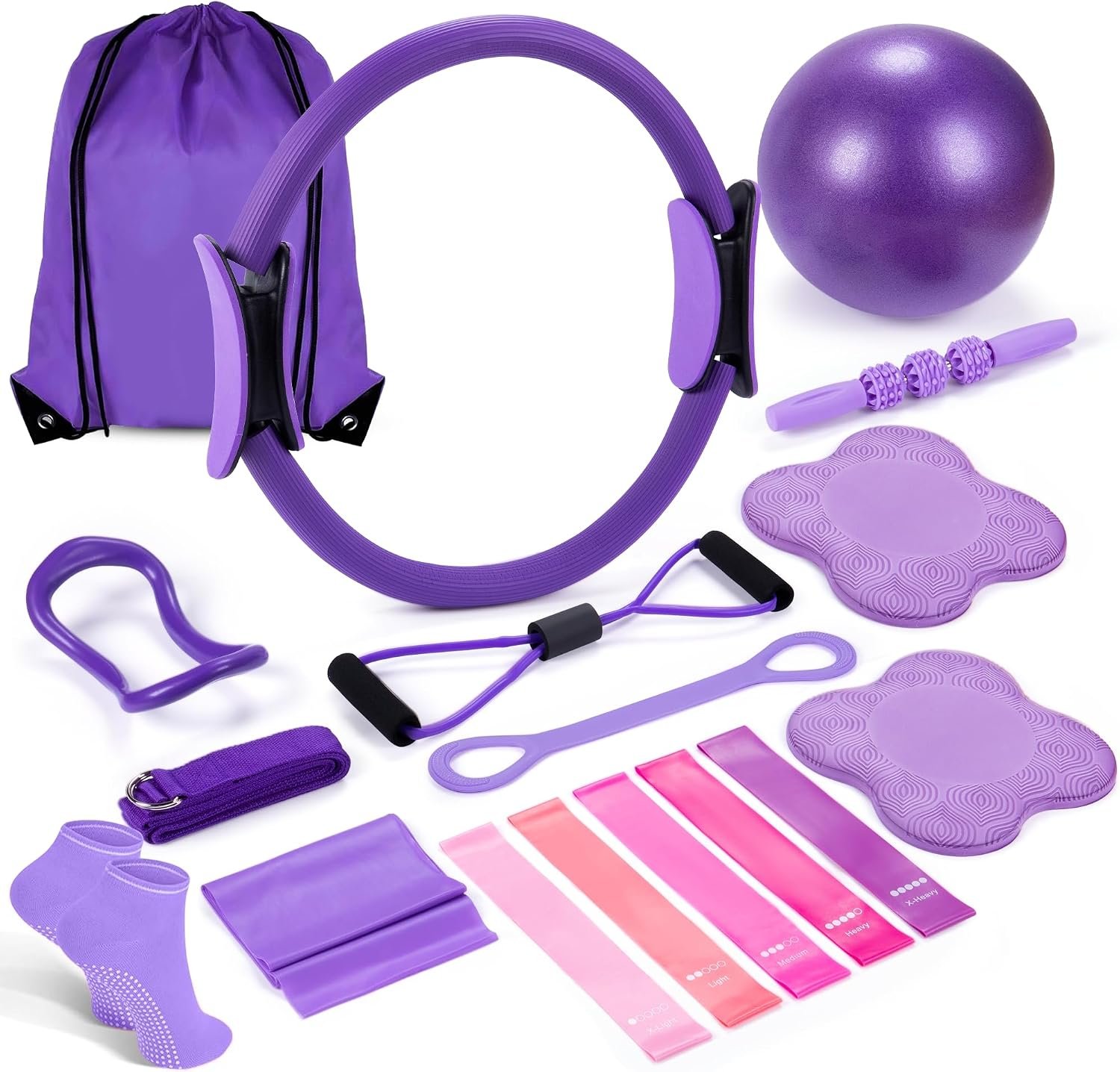 Pilates Ring Circle Fitness Set 17 ...