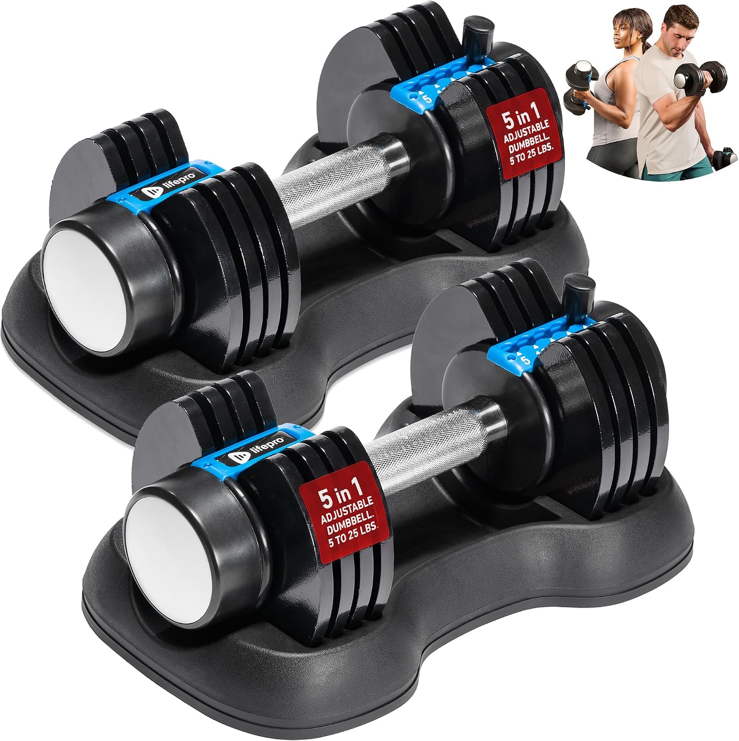 Lifepro Adjustable Dumbbells &...