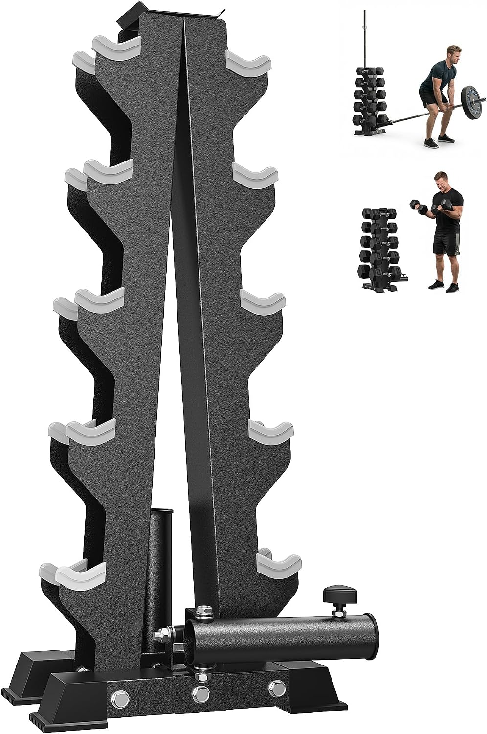 HANDBODE A-Frame Dumbbell Rack, Bar... – 812UIK9H7oL._AC_SL1500_.jpg
