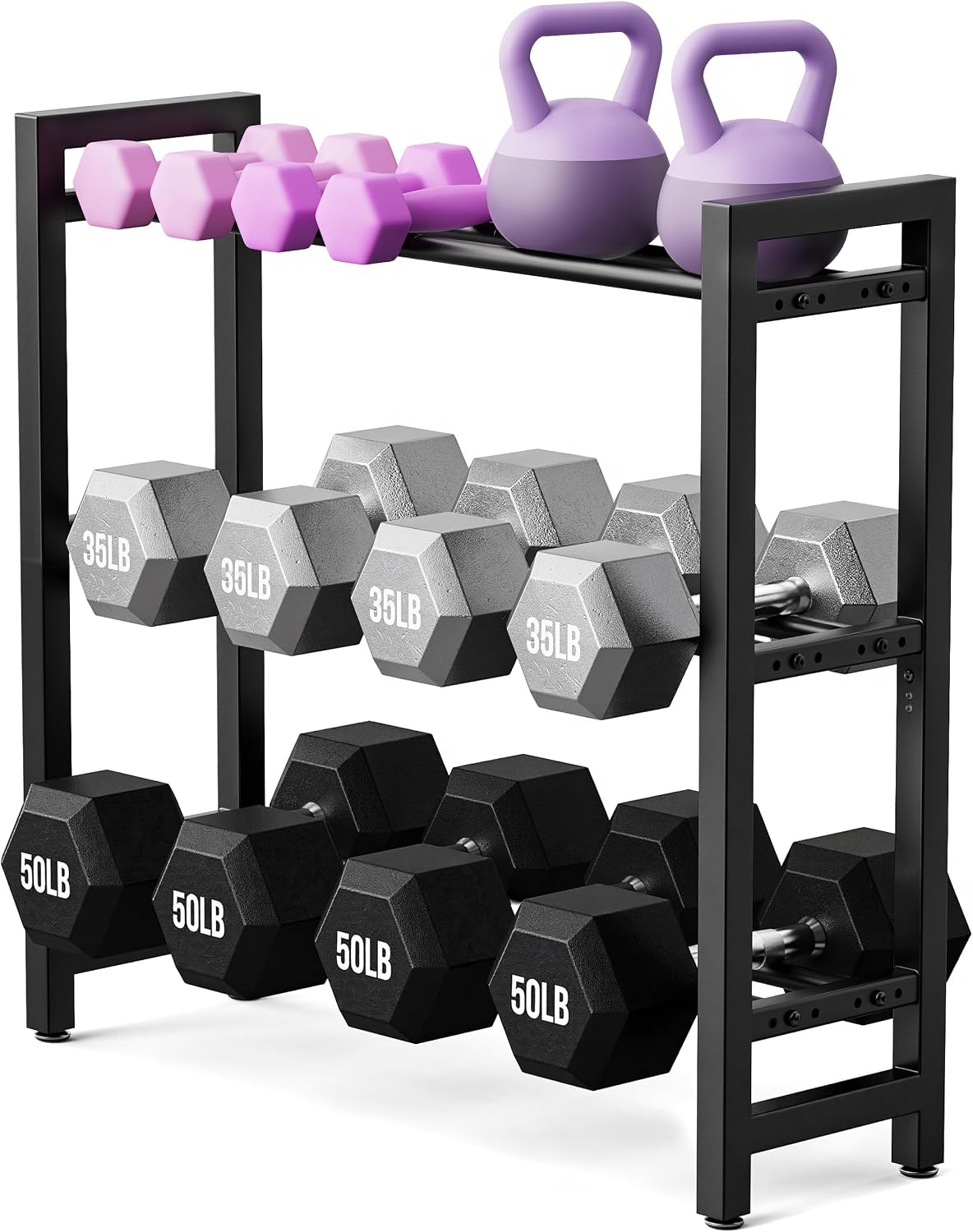 3 Tier Dumbbell Rack, Weight Rack f...