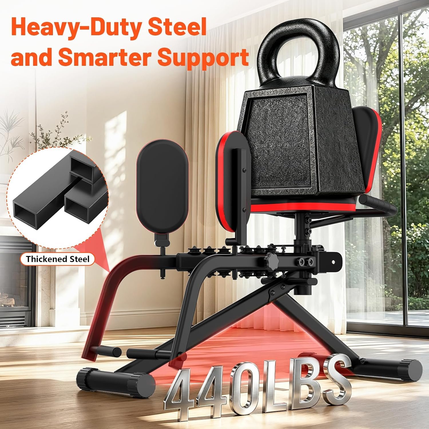 ERGOLIFE 2-in-1 Hip Abductor Adductor Machine, Thigh Workout Equipment - Image 6