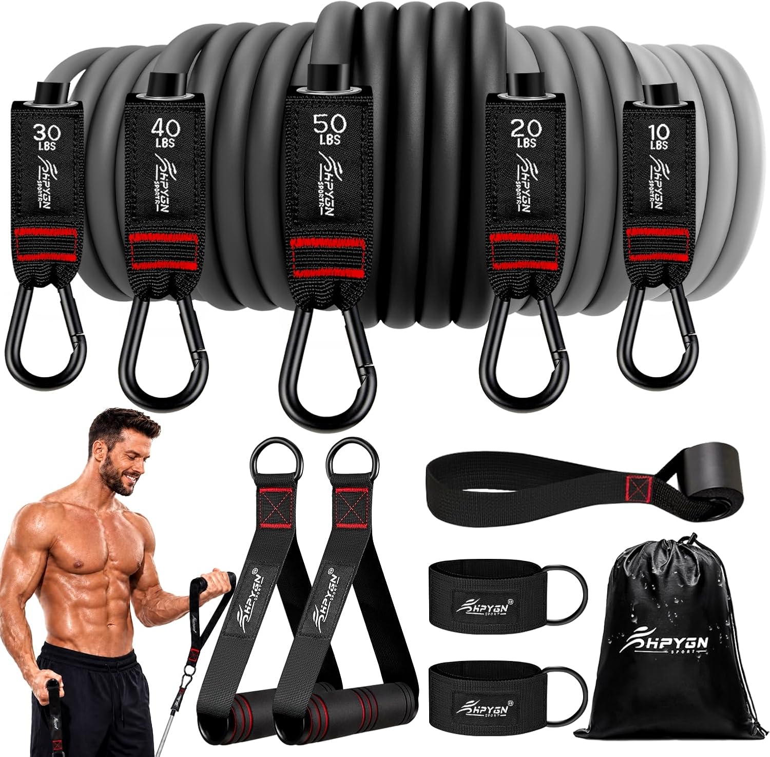 HPYGN Resistance Bands with Handles...