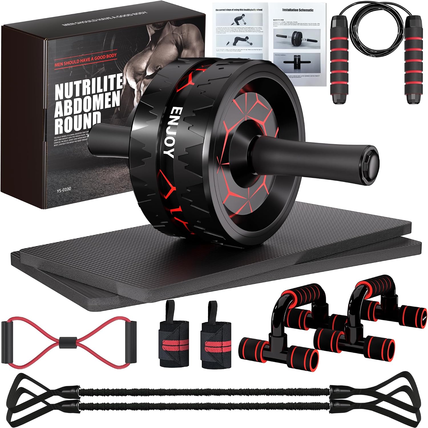 Readaeer Ab Roller Wheel, Ab Exerci...