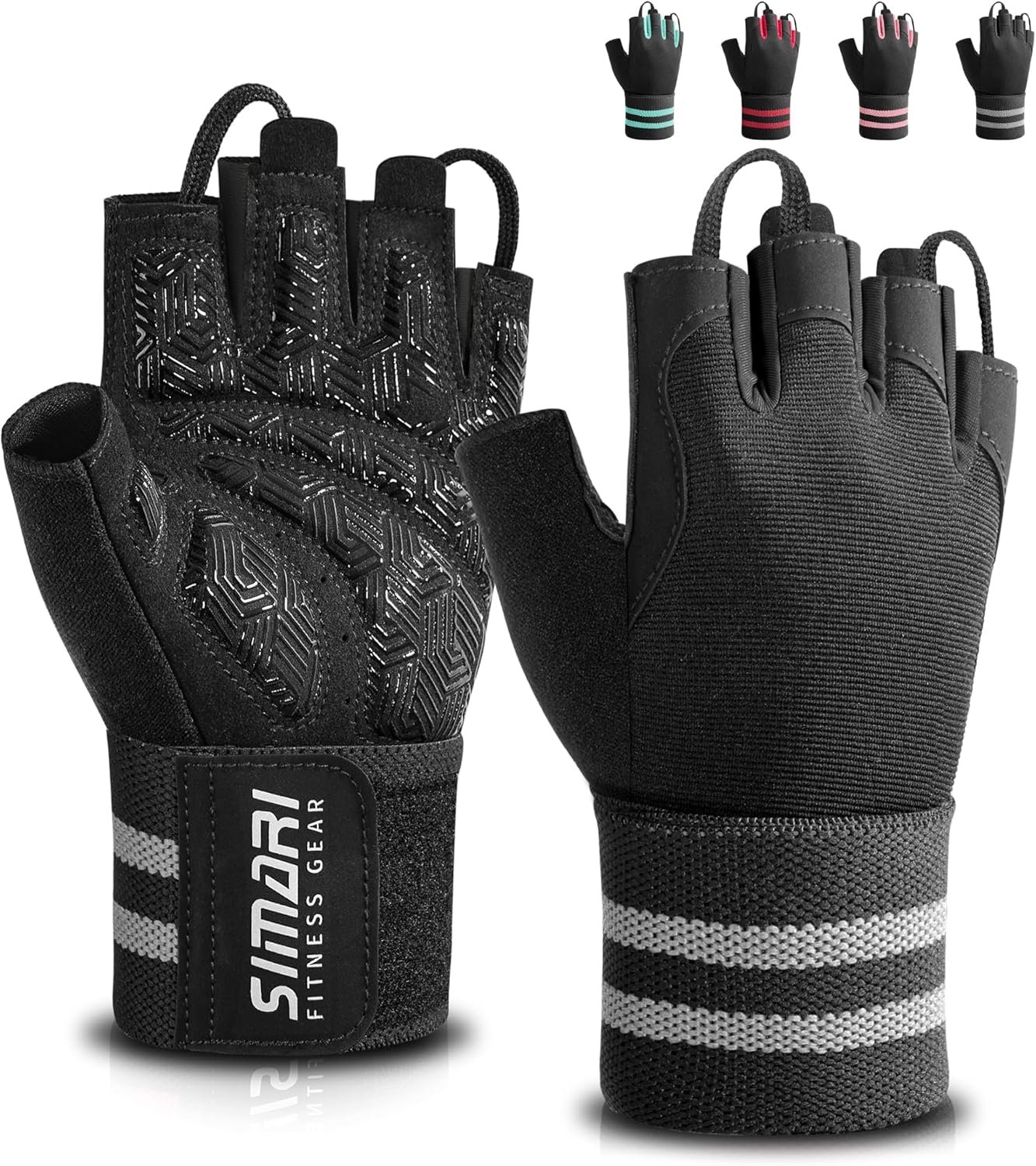 SIMARI Workout Gym Gloves for Men W...