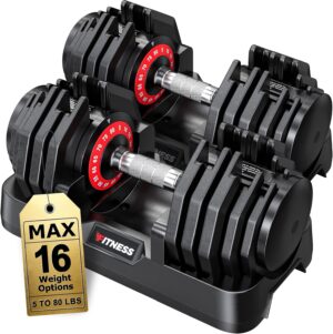 Rendpas Adjustable Dumbbell Set, Qu...