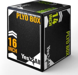 Yes4All 3-in-1 Soft-Padded Plyo Box...