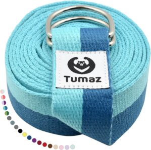 Tumaz Yoga Strap for Stretching wit...