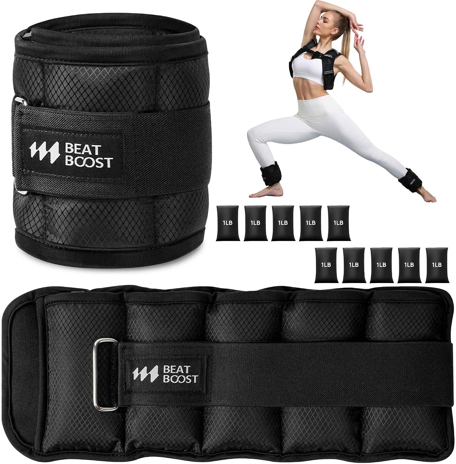 Beatboost Ankle Weights Adjustable ... – 81Kx1QeAjEL._AC_SL1500_.jpg