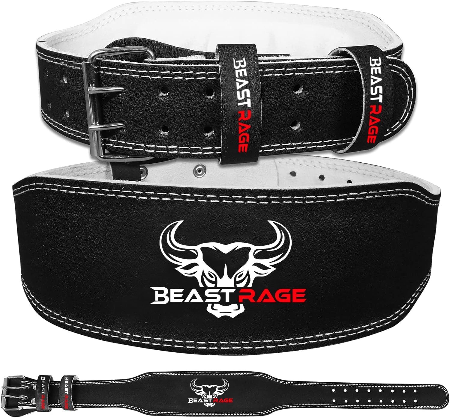 BEAST RAGE Weight Lifting Belt Leat...