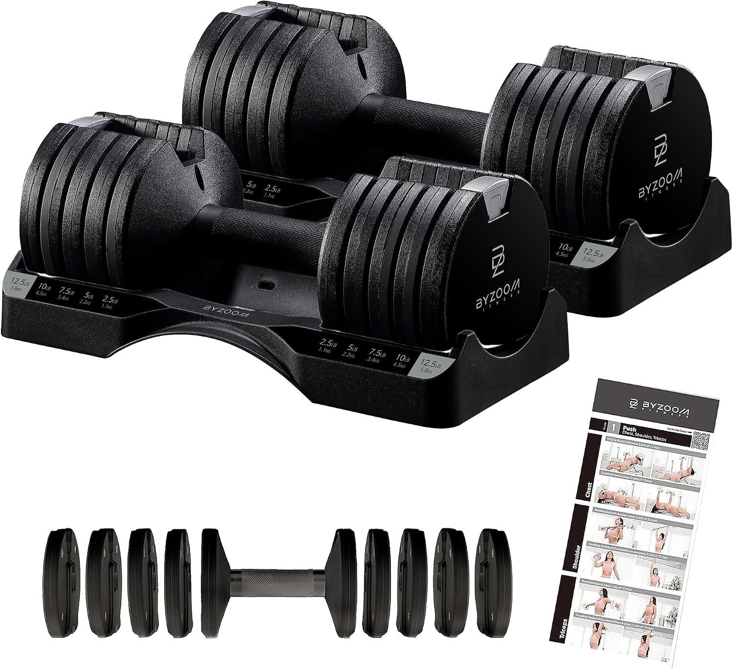 BYZOOM FITNESS Pure Series Adjustab... – 81NgSKfA9OL._AC_SL1500_.jpg