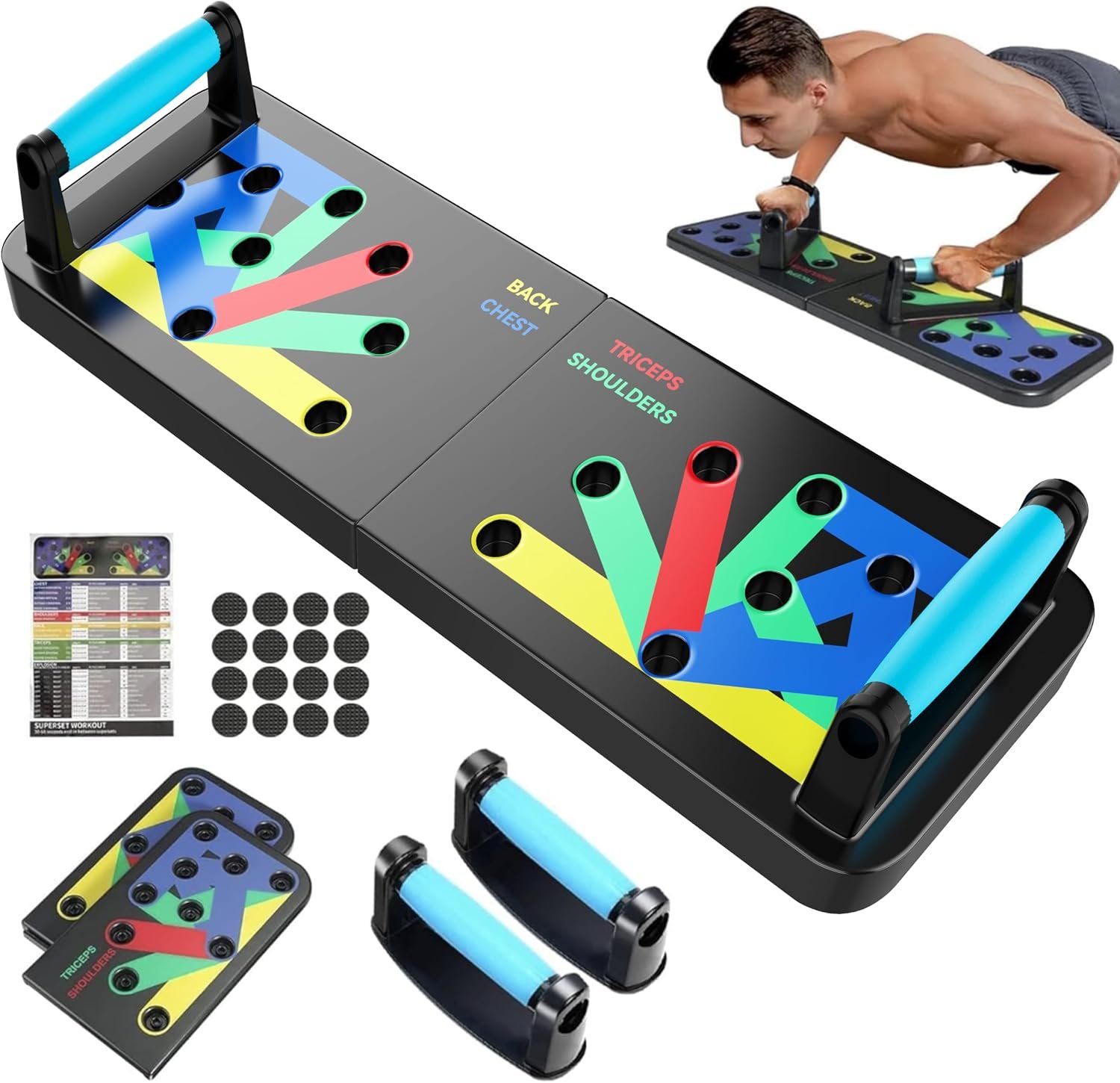 Push Up Board,Foldable Pushup Board...