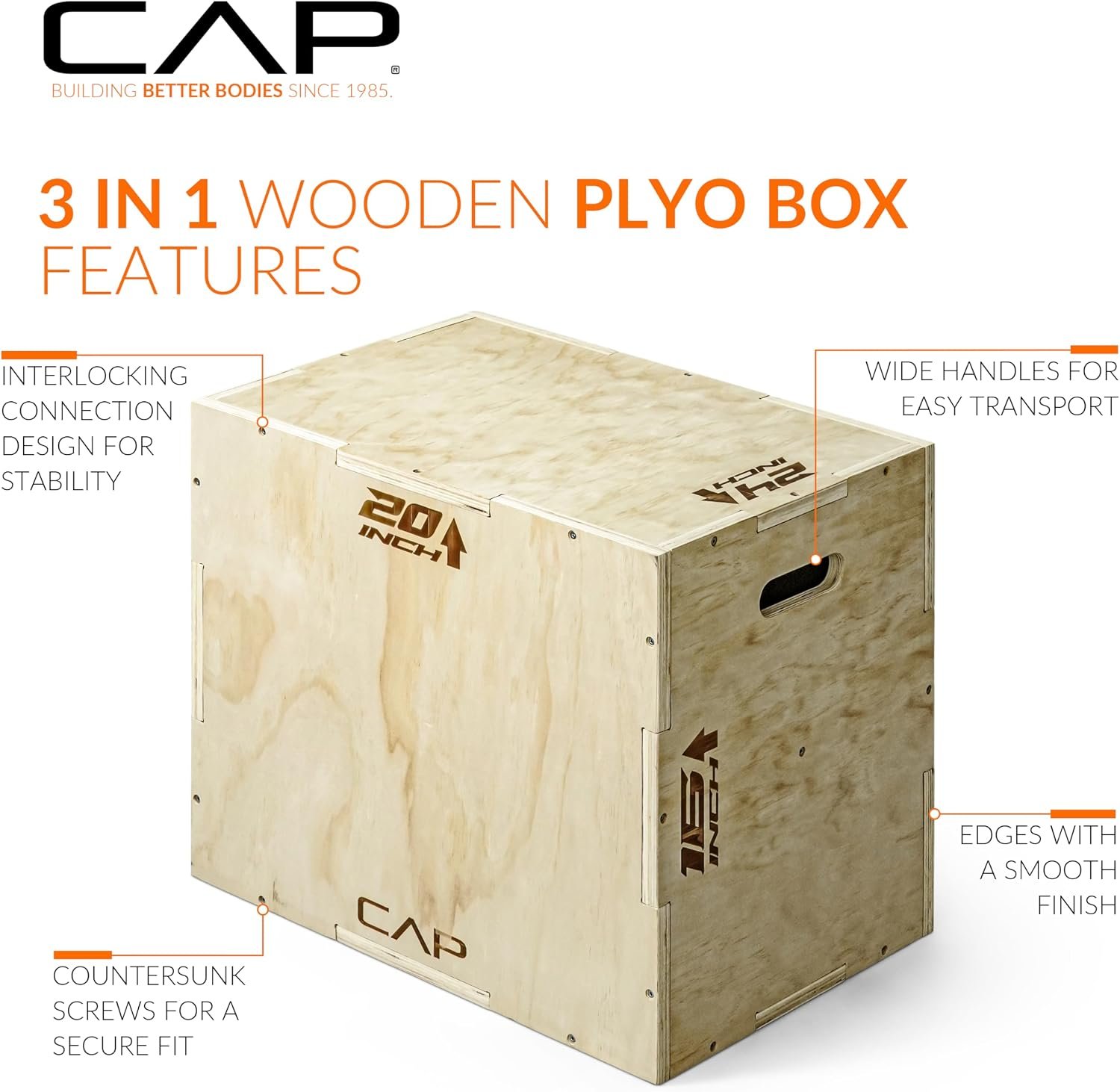 CAP Barbell 3-in-1 Plyometric Box | Multiple Styles and Sizes - Image 3