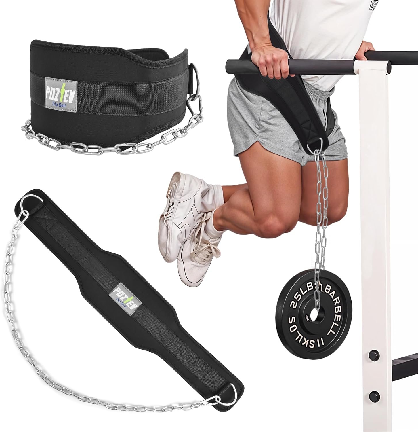Dip Belt With Chain For Weight Lift...