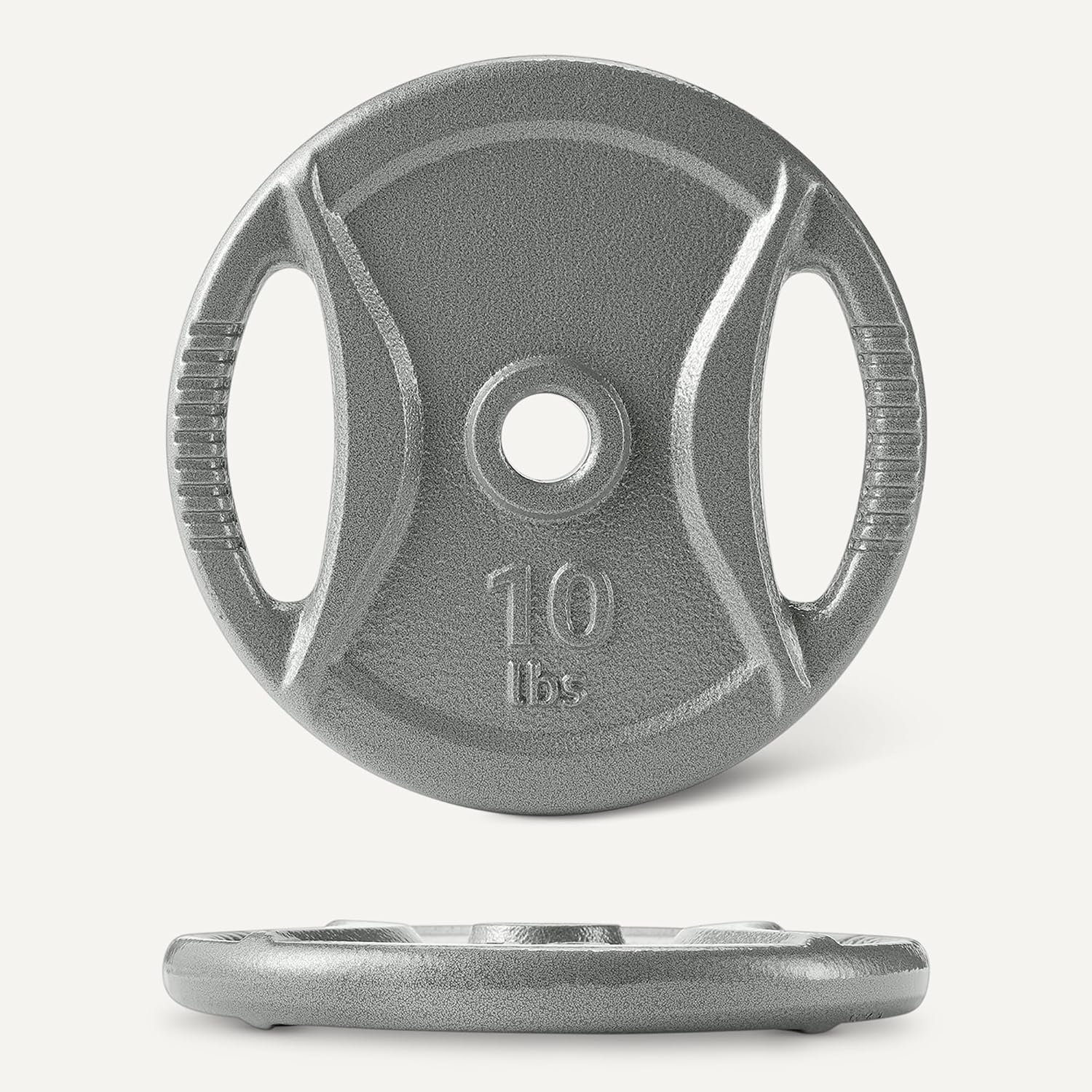 Amazon Basics 1-Inch Grip Weight Plates, Cast Iron, Strength Training, Home Gym - Image 5