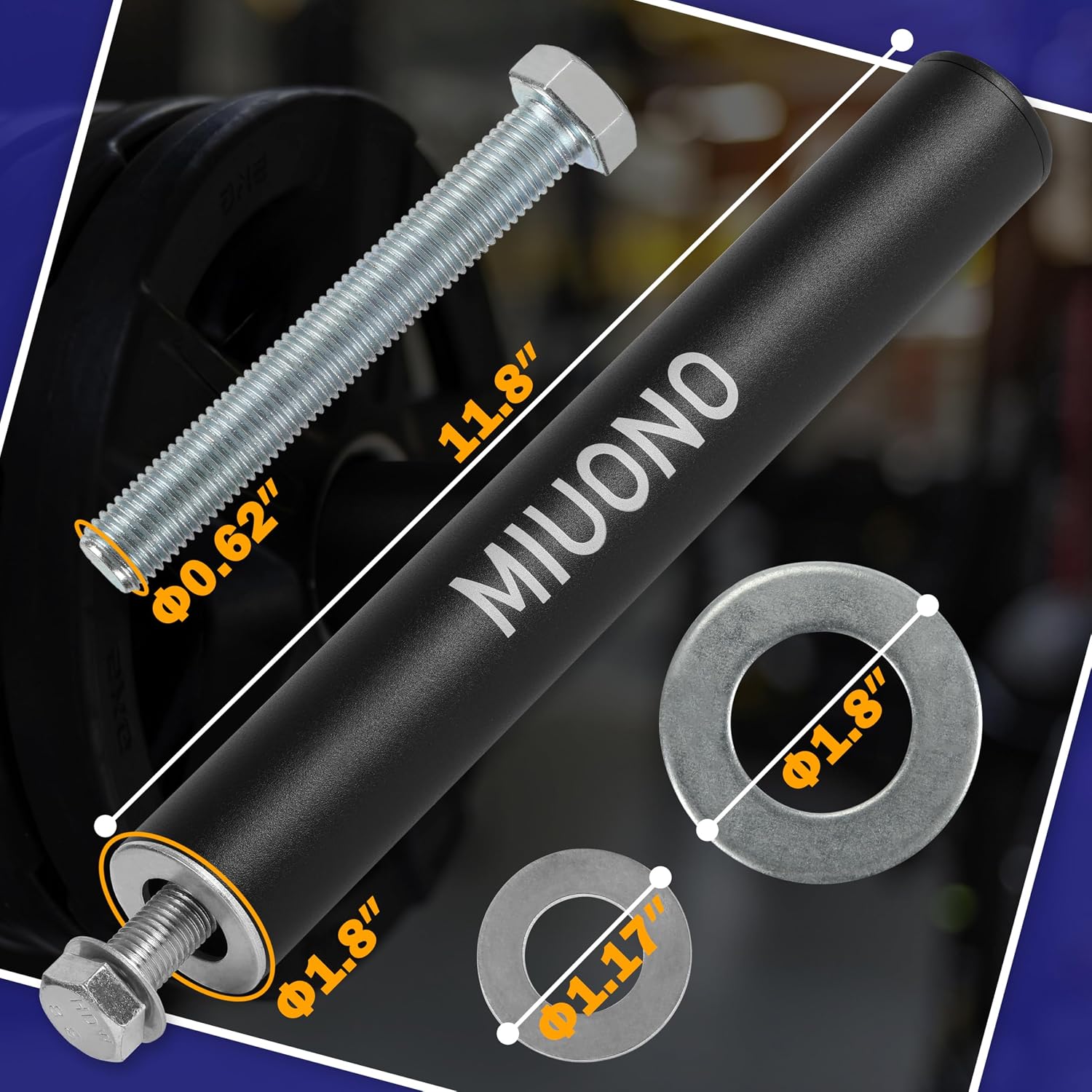 Weight Plate Holder, Power Rack Attachments for Olympic 2-Inch Weight Plate Storage, Fits 2x2, 2x3, 3x3 Power Cages with 1" or 5/8" Holes - Image 6
