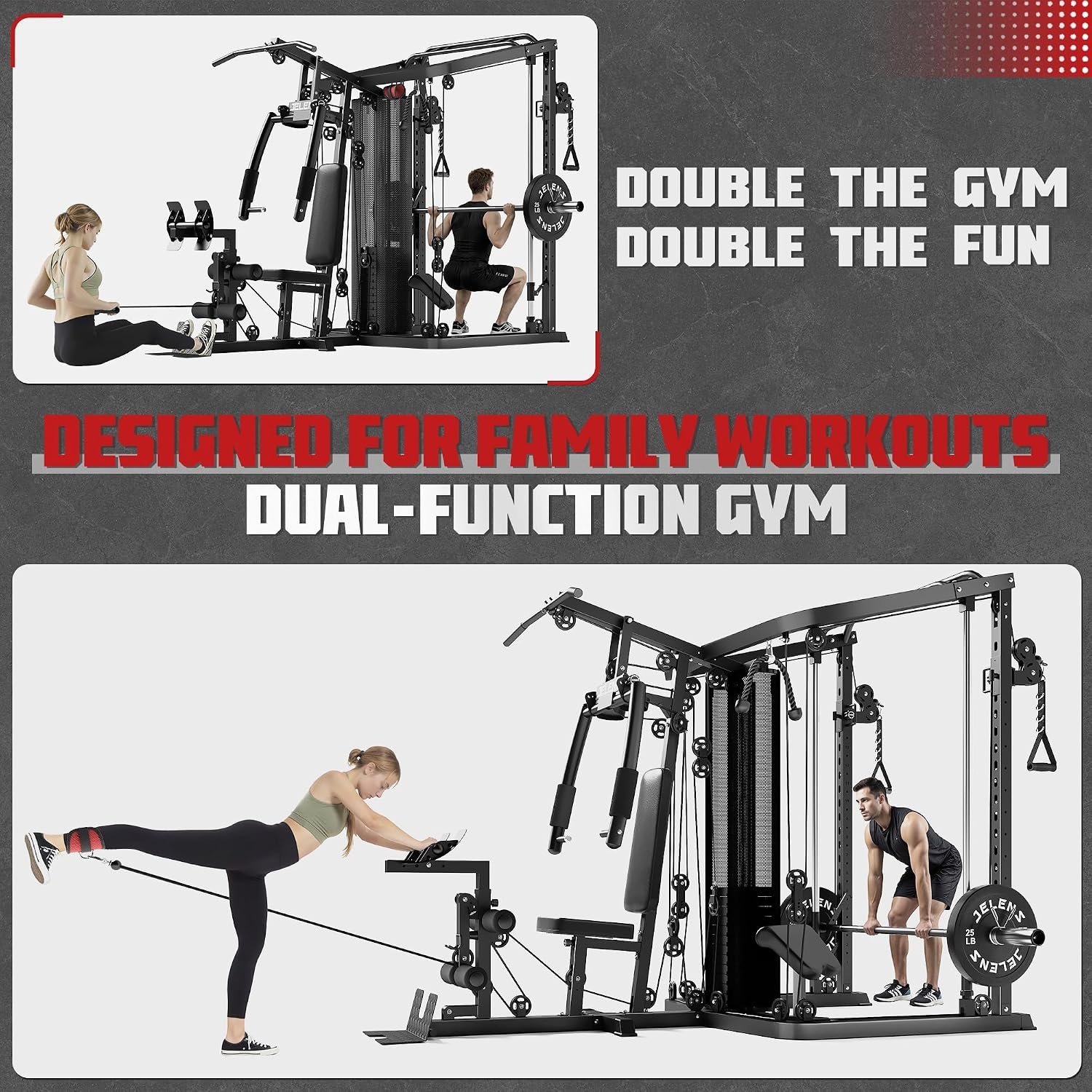 JELENS HM01 Home Gym System, 150LB ... – 81a9bLpov2L._AC_SL1500_.jpg