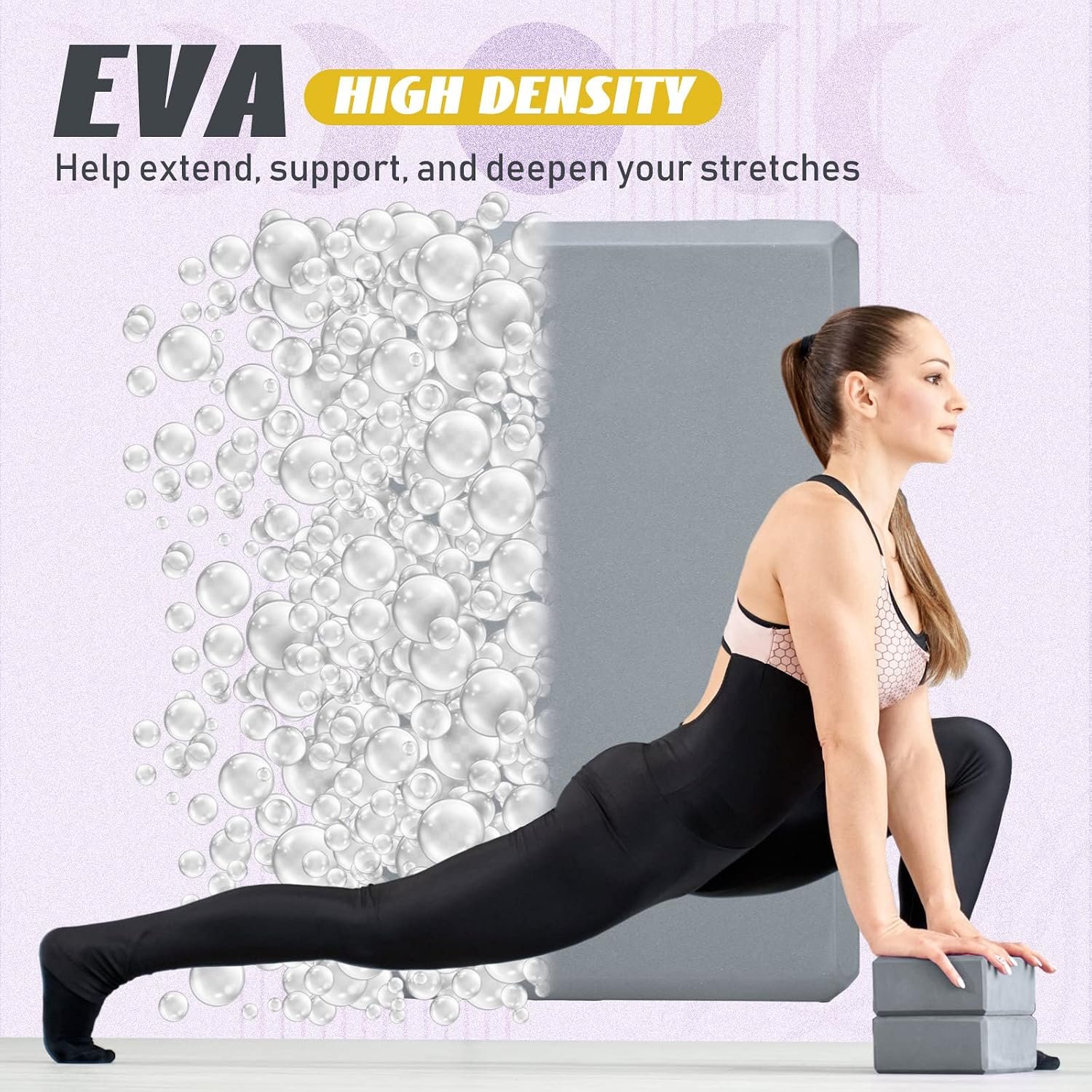 Wettarn 6 Pack EVA Yoga Blocks Bulk, Non Slip Pilates Brick - Image 6