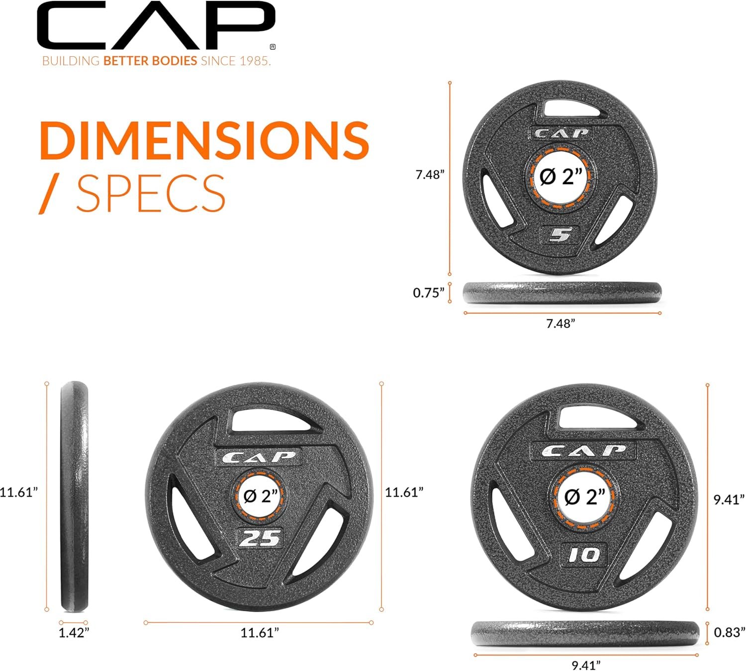 CAP Barbell 2-Inch Olympic Cast Iro... – 81ezueQn-ML._AC_SL1500_.jpg