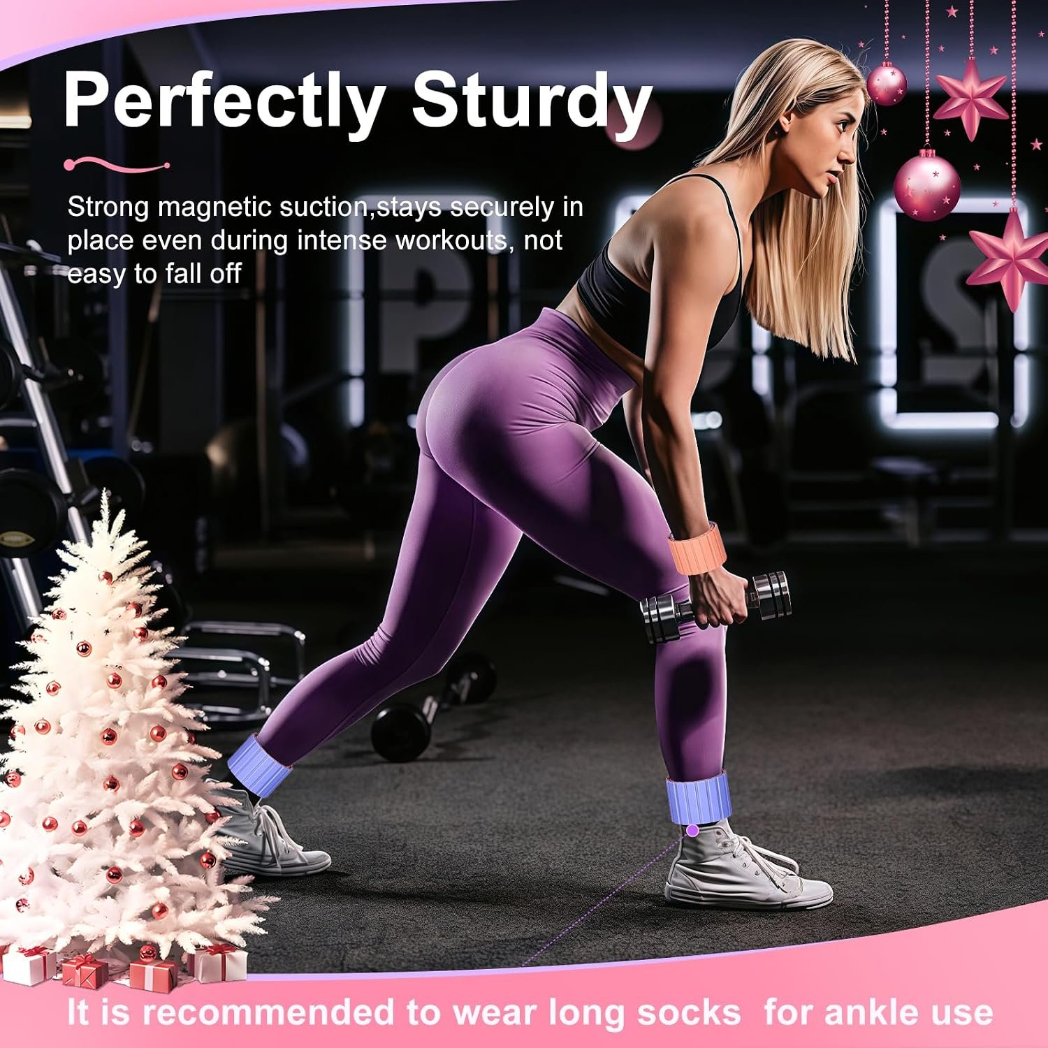 Wrist Weights, Ankle Weights for Women, 2 Pack (1.1LB Each)–Stackable Magnetic, Silicone (Waterproof), Non-Slip, Easy Wear, Adjustable (Men & Women), Ideal for Jogging/Yoga & More, Great Gift - Image 6