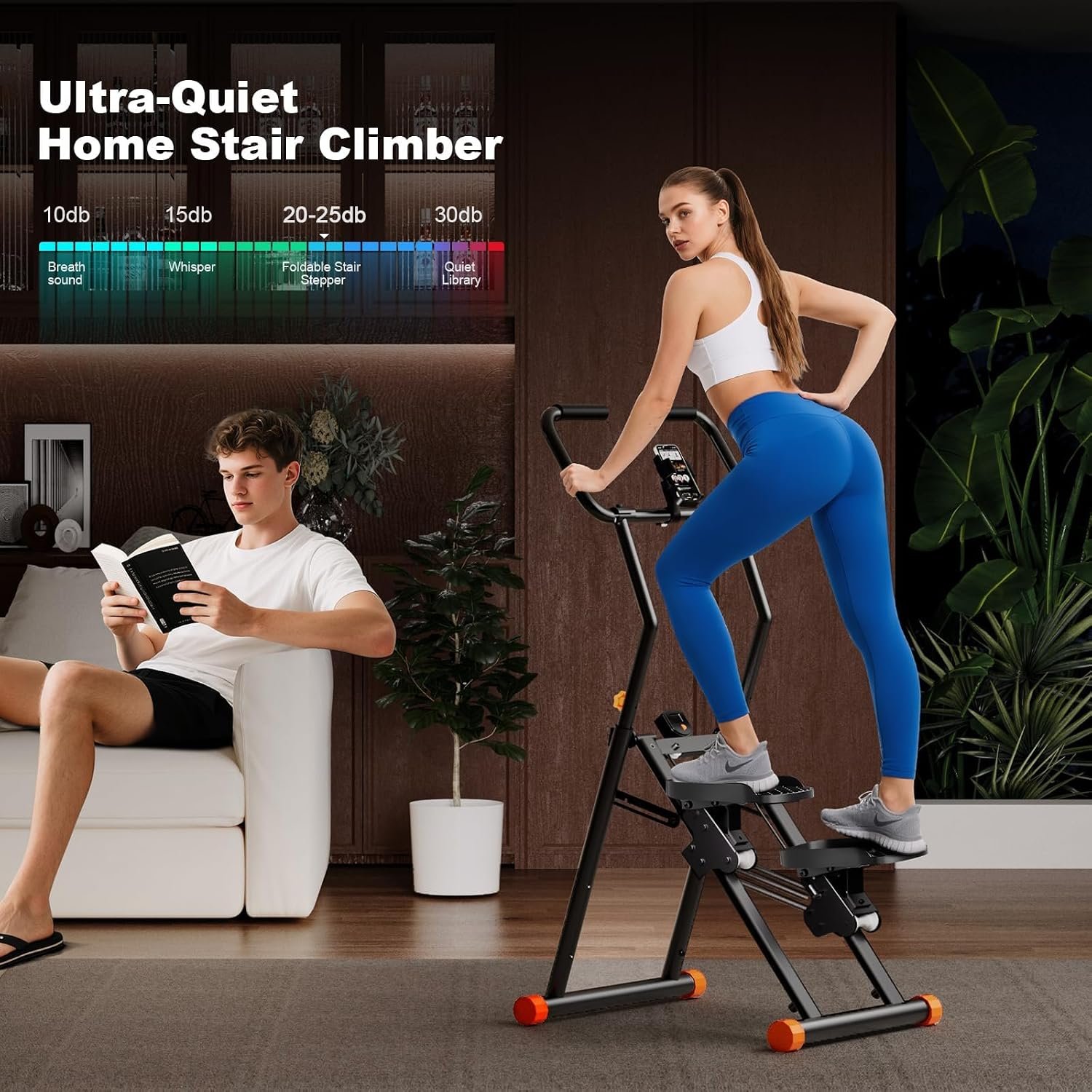 Folding Stair Stepper for Home, 2026 Upgraded Stair Climber with Adjustable Handlebar - Image 7