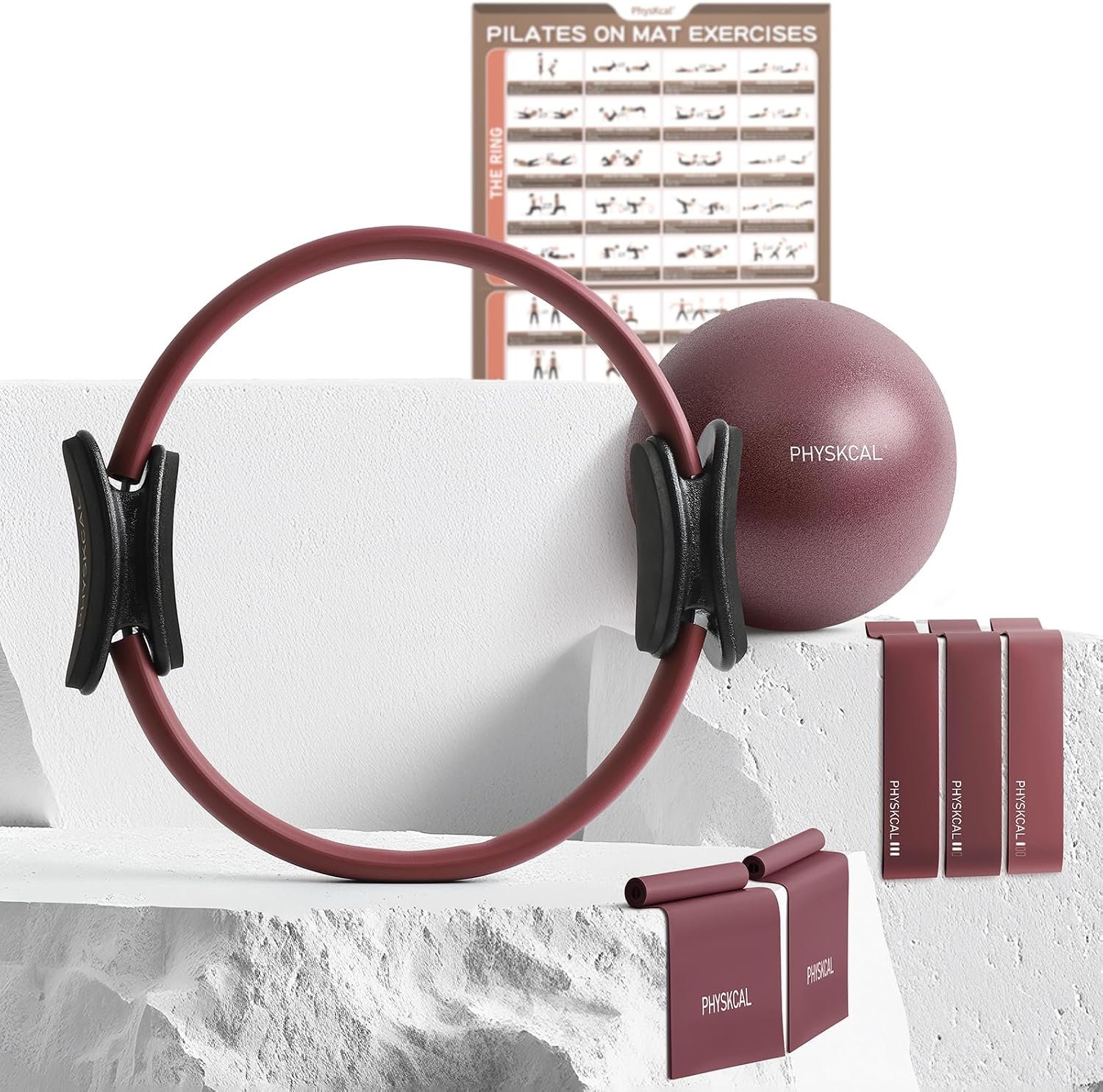 PhysKcal Pilates Kit, 15-Inch Pilat...