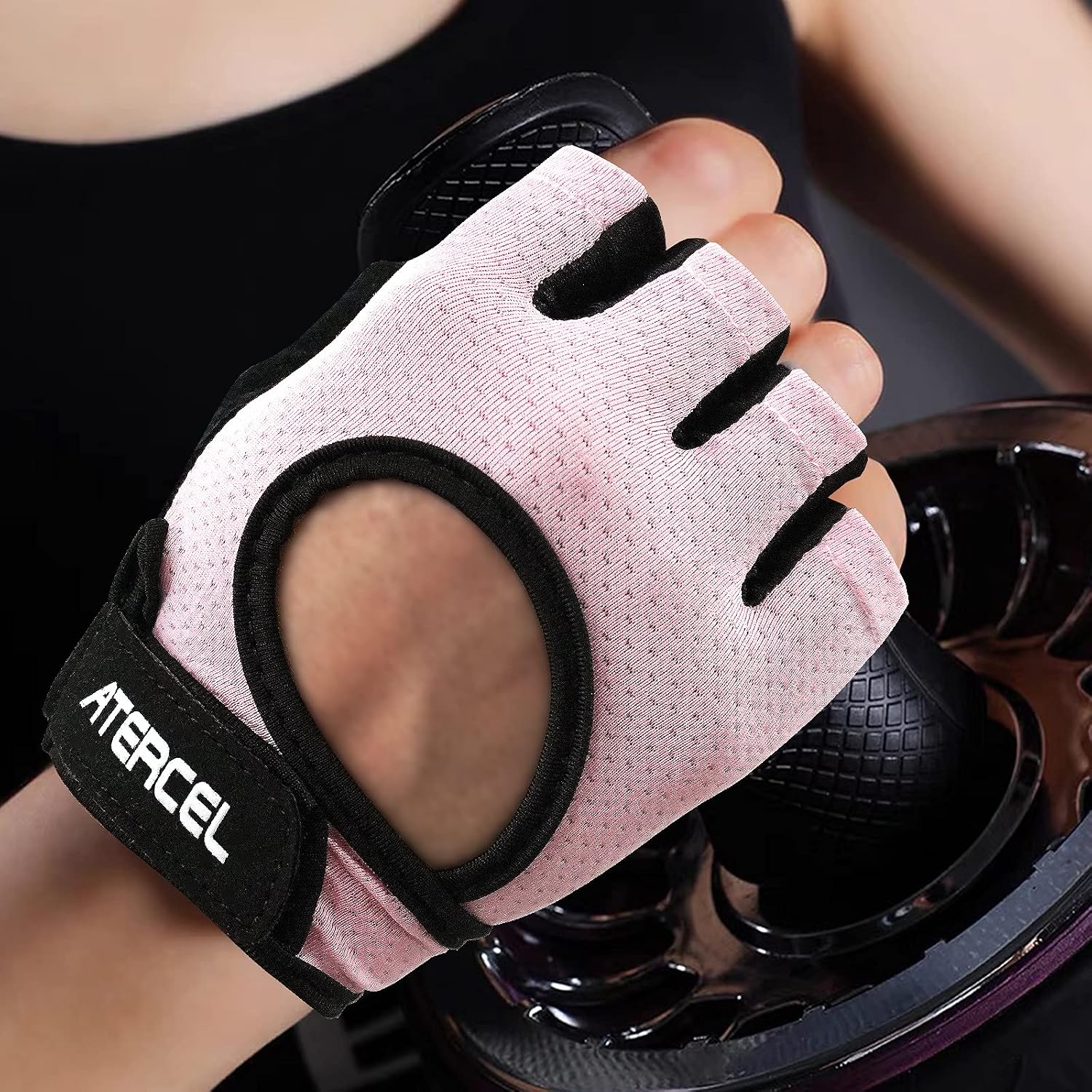 ATERCEL Weight Lifting Gloves Full Palm Protection, Workout Gloves for Gym, Cycling, Exercise, Breathable, Super Lightweight for Mens and Women - Image 5
