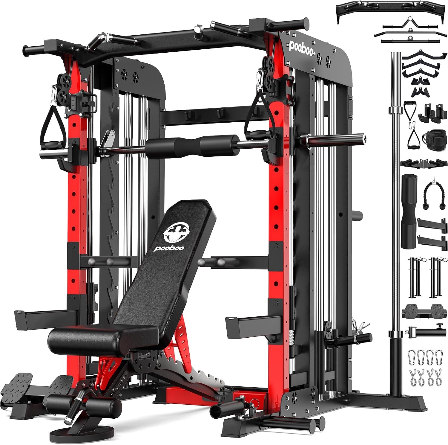 pooboo Power Cage Smith Machine wit... – 81hX99NzPEL._AC_SL1500_.jpg
