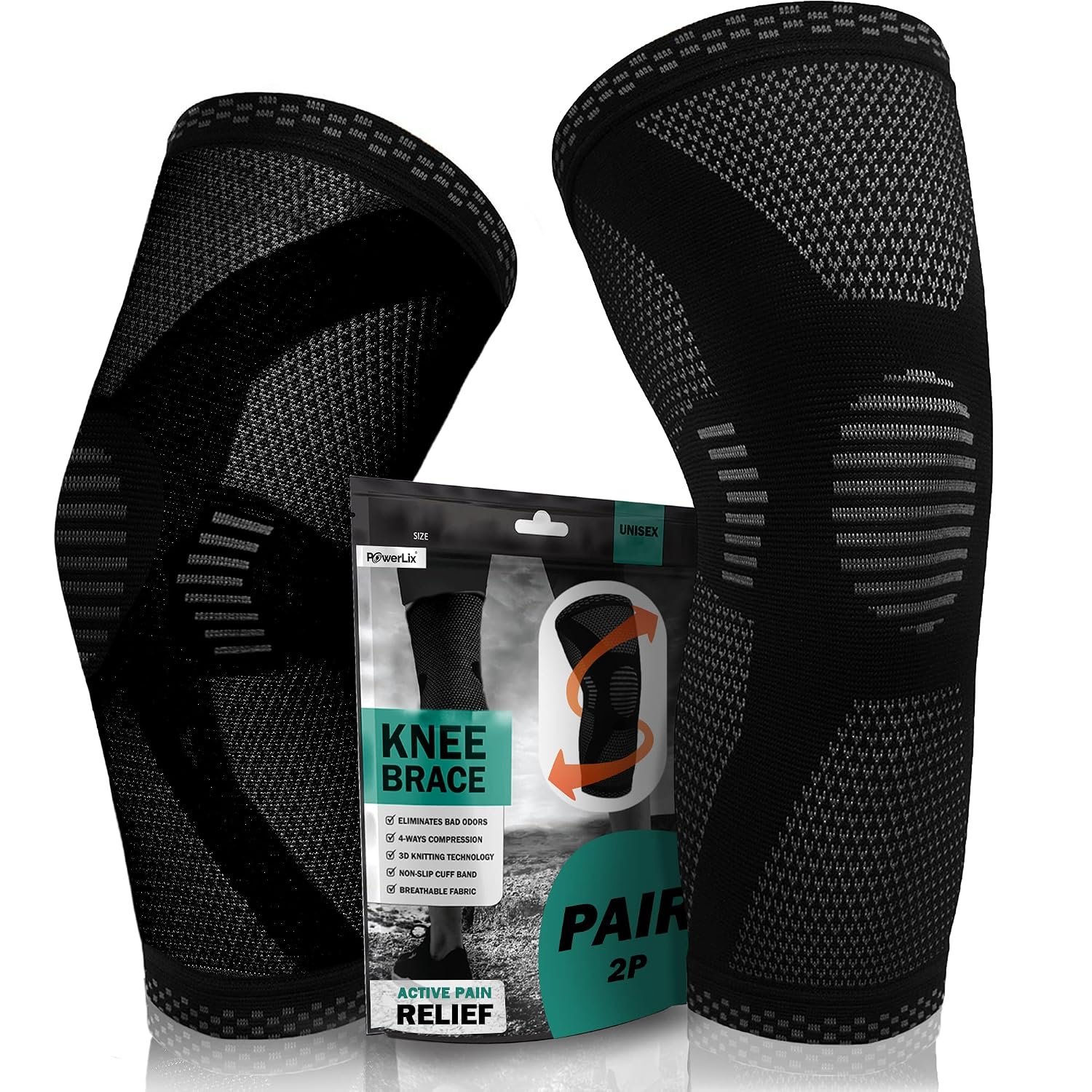 POWERLIX Knee Compression Sleeve (P...