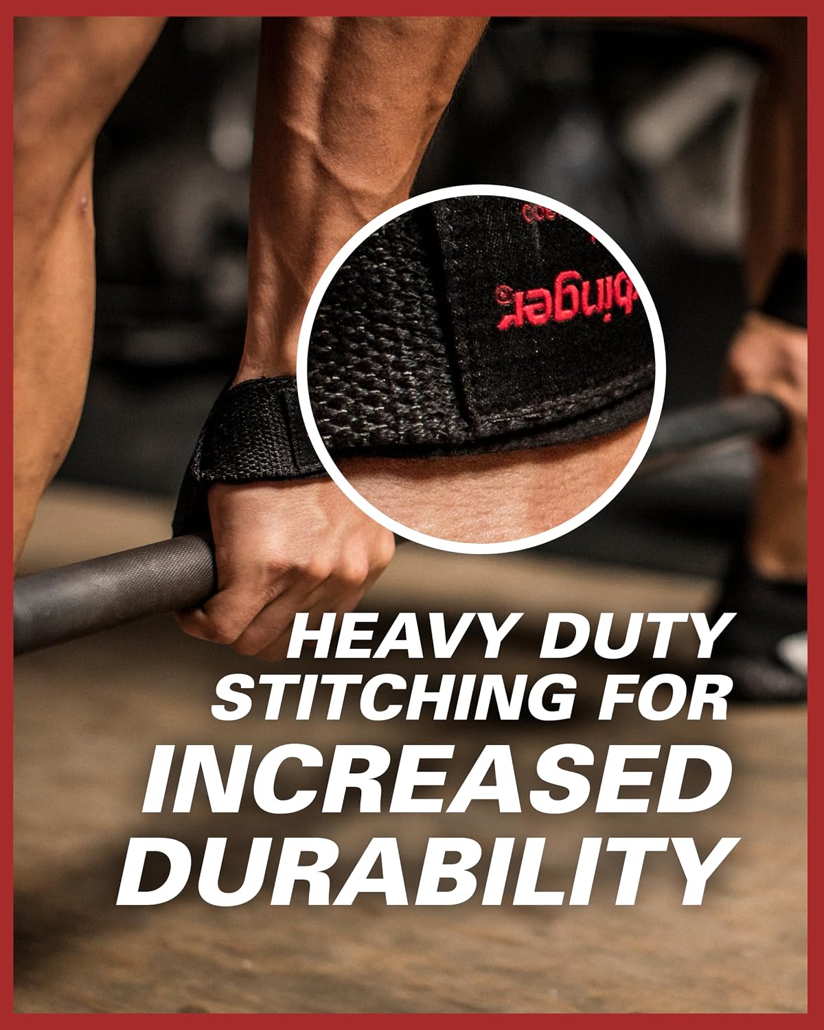 Harbinger Padded Cotton Lifting Straps with NeoTek Cushioned Wrist, 21.5 Inch Length, 1.5 Inch Width, Pair, Weightlifting Wrist Straps for Deadlifts and Strength Training - Image 5