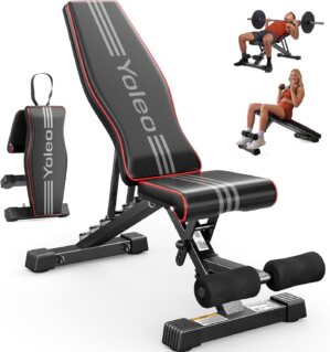YOLEO Adjustable Weight Bench, ASTM...