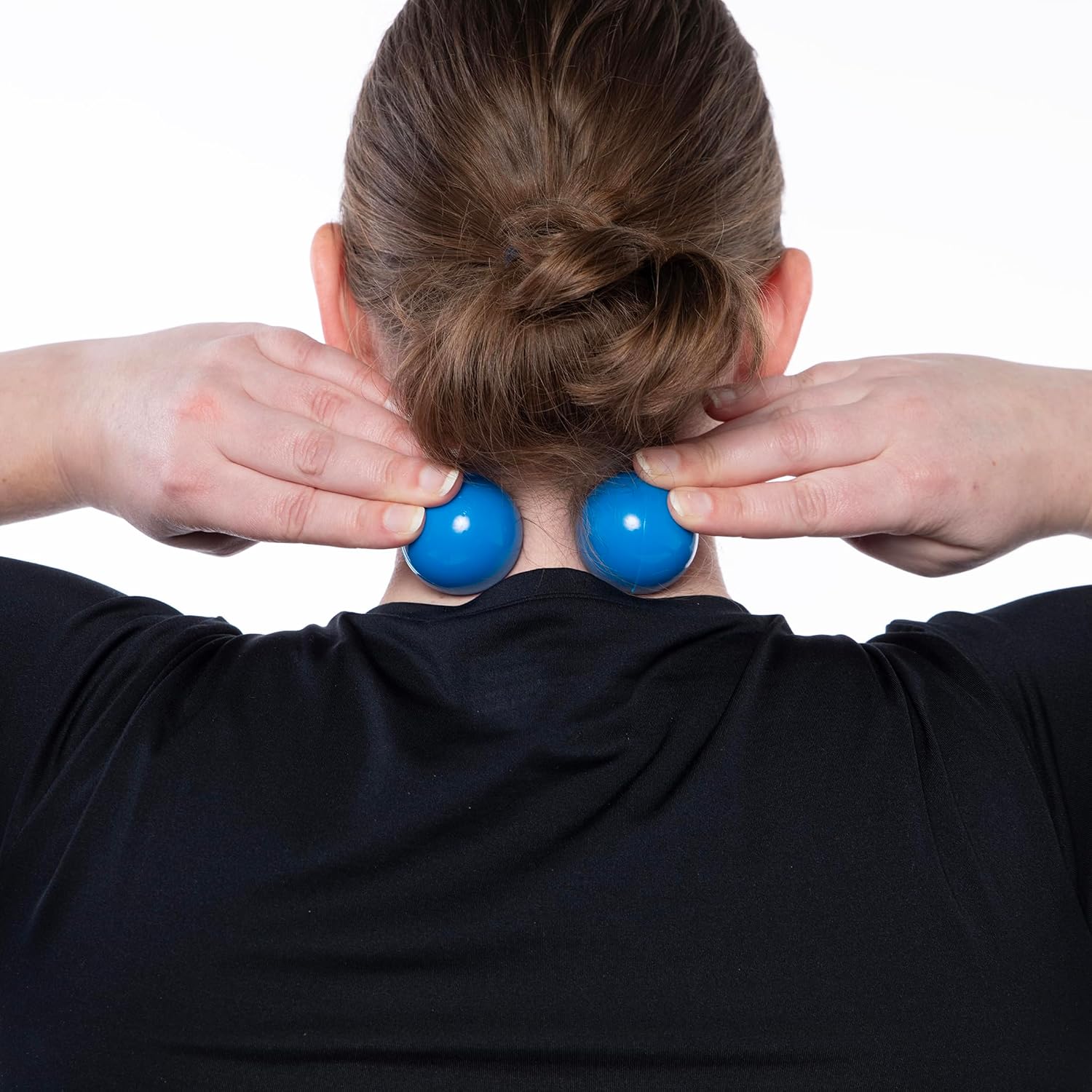 OPTP Mini Balls – Vinyl Air-Filled Self-Massage Ball Set of 2, Blue, 1.5" - Image 2