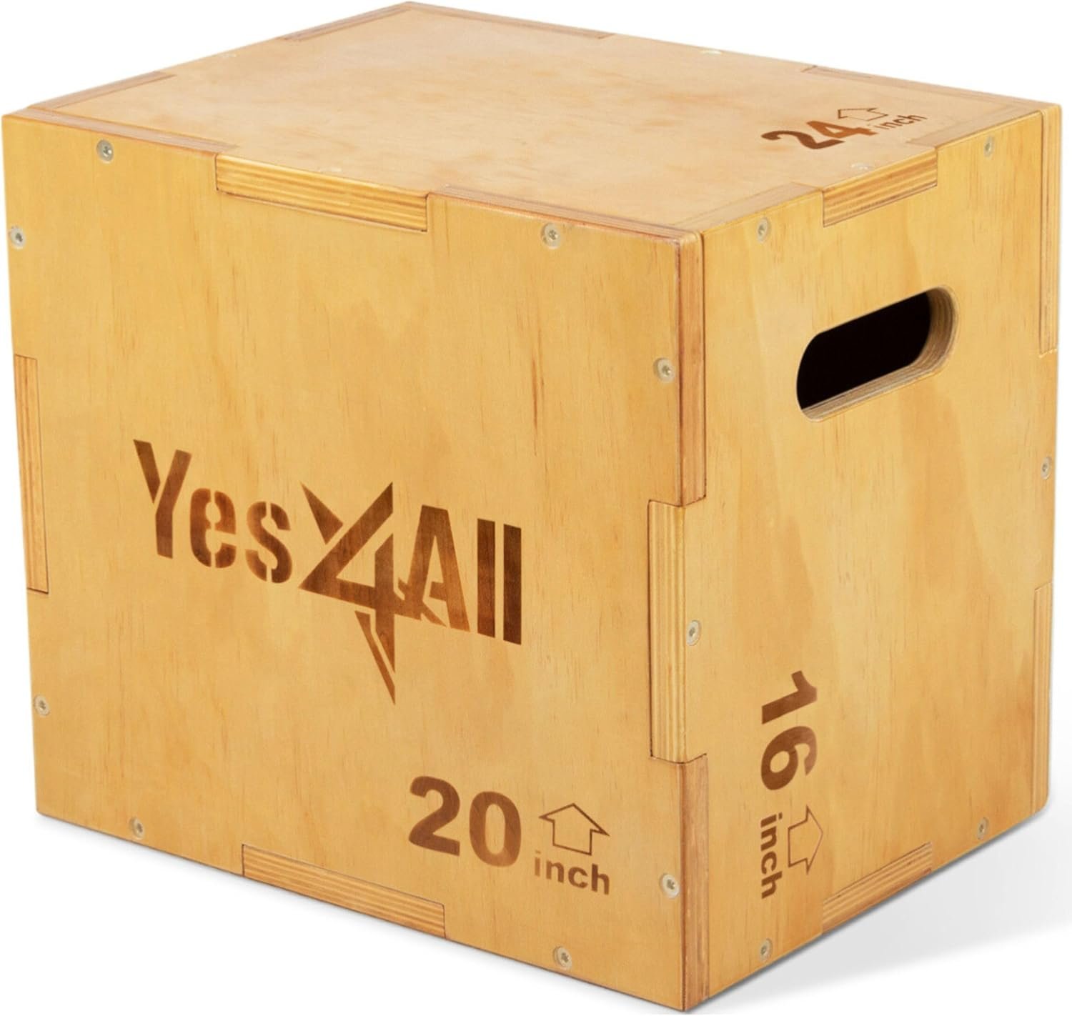 Yes4All 3-in-1 Wooden Plyo Box for ...