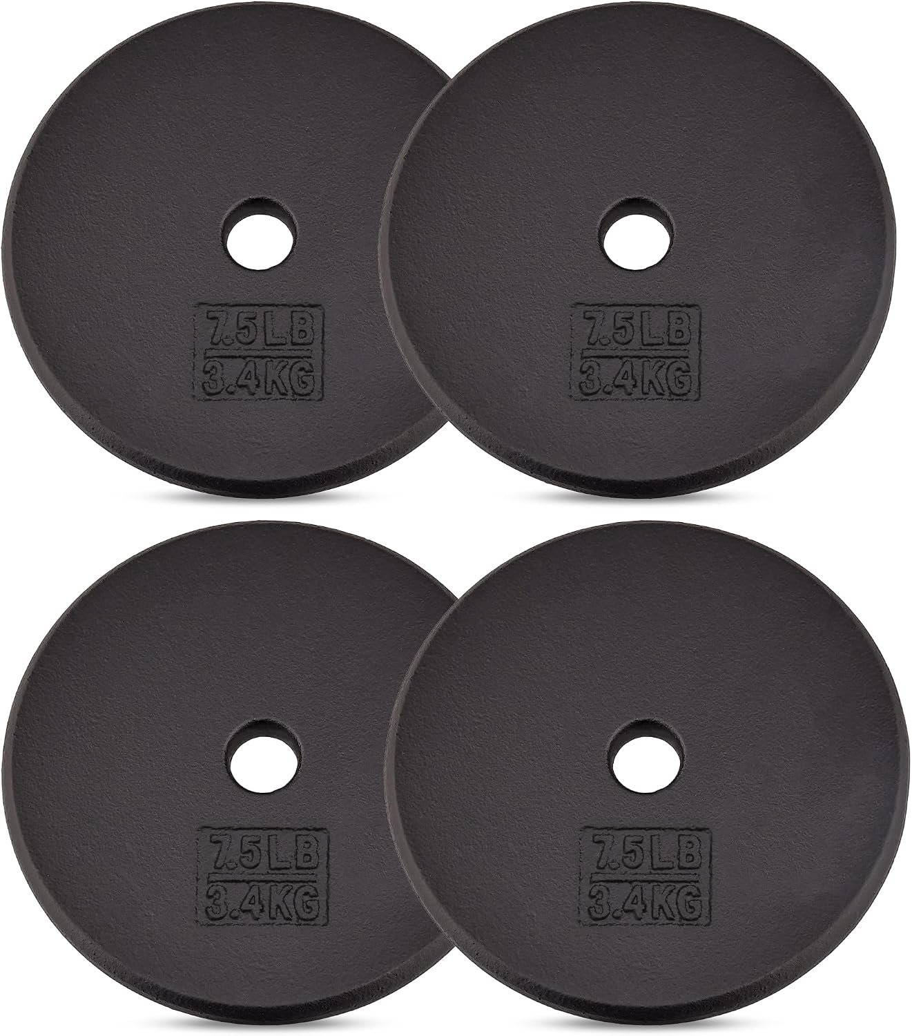 Yes4All Cast Iron Weight Plates for 1-Inch Barbells