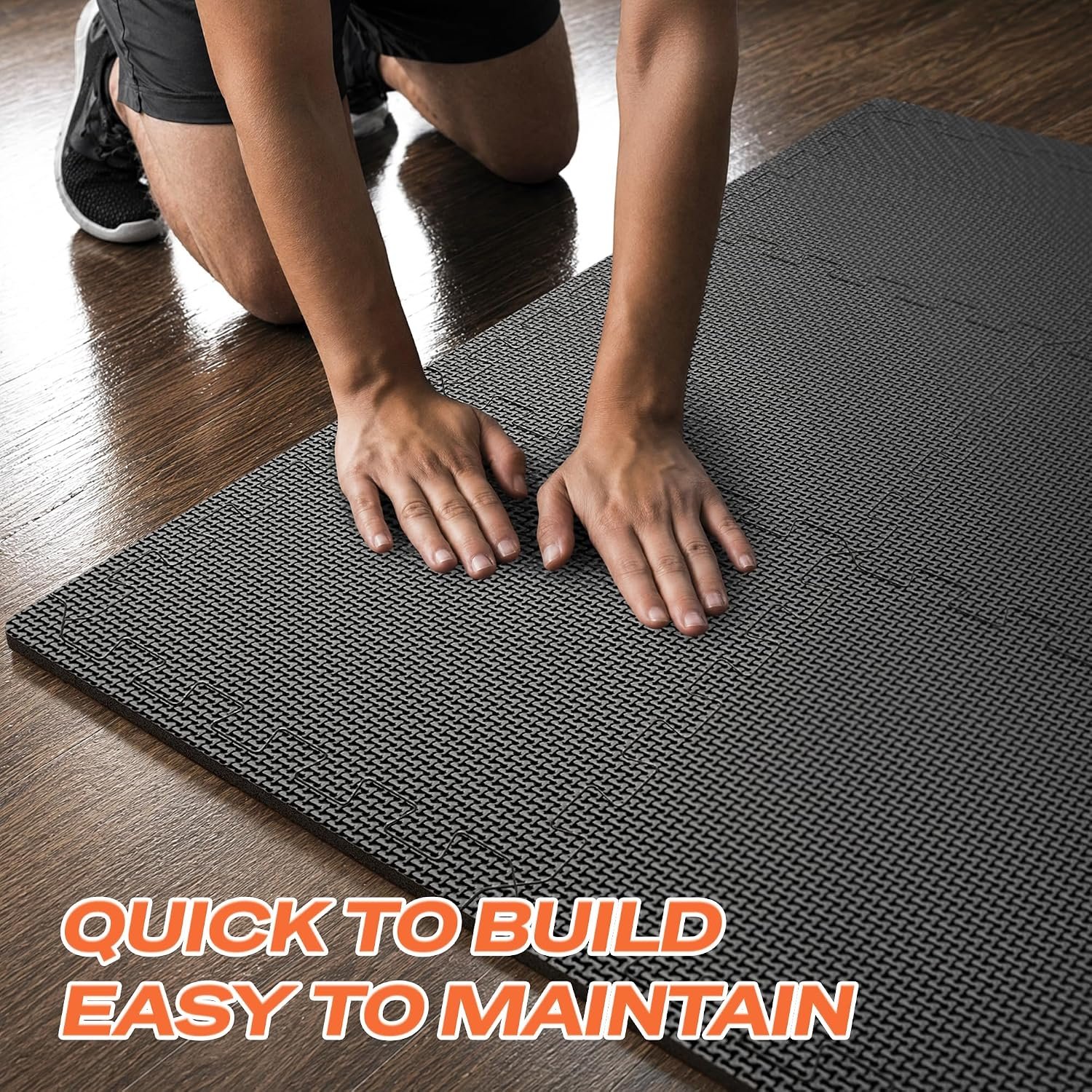 SUPERJARE Gym Floor Mats, EVA Foam Puzzle Exercise Mats, Foam Floor Tiles - Image 9