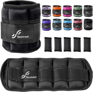 Sportneer Adjustable Ankle Weights,...