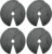 Micro Gainz 2.5LB Dumbbell Fractional Weight Plates, 4-Piece
