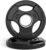 LIONSCOOL 2-Inch Olympic Rubber Grip Weight Plates, Cast Iron, 2.5-45 LB