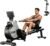 RAMXE Rowing Machine for Home，Magnetic Rowing Machine with 16 Levels，Rower Machine of Quiet Resistance，Foldable Exercise Equipment，Dual Slide Rail with Max 350lbs Weight Capacity，App Compatible