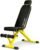 Adjustable Weight Bench,1000 LB Fast Folding Workout Bench for Home Gym Strength Training, Incline Decline Flat Utility Bench Press for Full Body Workout, Upright Storage Yellow Exercise Bench
