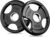 RitFit Olympic Rubber Grip Weight Plates, 2-Inch Barbell Set