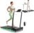 Walking Pad Manual Incline, with Handle bar for Home Office 2.5HP Portable Walking Treadmill with 265 Lbs Weight Capacity Walking Machine, Remote Control