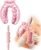 Massage Roller for Legs,21 Wheel Circular Leg Clamp+3 Wheel Massage Roller Stick Lymphatic Massage for Relieve Soreness Stiffness Tight Muscles Deep Tissue-Pink
