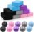 20 Pack Yoga Blocks and Pilates Ball Set, 10 Pack Non-Slip Foam Bricks (9x6x3) with 10 Pack 9 Inch Anti-Burst Mini Exercise Balls for Yoga, Stretching, Barre, Home Gym & Studio