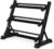 Amazon Basics 3-Tier Adjustable Dumbbell Weight Rack, Sturdy Steel Stand Only, Black