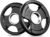 RitFit Olympic Rubber Grip Weight Plates, 2-Inch Barbell Set