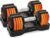 Adjustable Dumbbells Set 12.5LB Pair, 1-Sec Fast Adjustable 5 Free Weights, Premium Comfort Non-slip Metal Handle, Compact Size for Full Body Home Workout