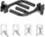 Muti-Grip Dip Bars Attachment for Power Cage with 5/8″ or 1″ Hole, Non-Slip Wide & Narrow Grip Dips Double Handles, 600 lbs Capacity, Squat Rack Attachment for Dips, Inverted Rows, Push-Ups