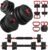 Adjustable Dumbbell, 20/30/45/70/90lbs Dumbbells Set, 4-in-1 Free Weights for Women/Men Workout Equipment Used as Barbell/Kettlebells/Push up Stand for Home Gym