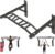 Upgrade Pull Up Bar Wall Mounted,Heavy Duty Multi Grip Chin Up Bar for Strength Training, 600 lbs Capacity, Durable Steel Construction, Perfect for Home and Garage Workouts